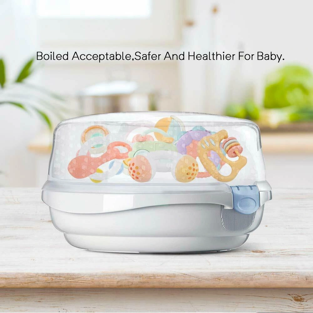 Shake, Rattle & Roll Fun: Newborn Baby's First Toys! Safe Teethers & Bells Set, BPA Free!